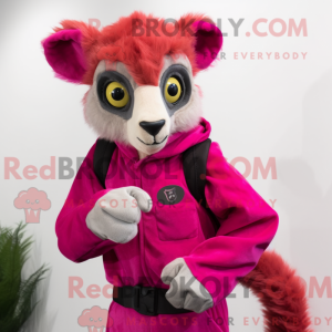 Máscara de Lemur Magenta...