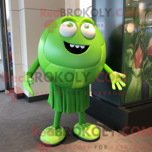 Limegrønn máscara de...