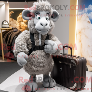 Disfraz de mascota Ram gris...
