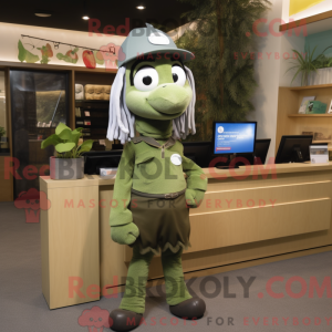 Olive Mare mascottekostuum...
