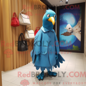 Cyan Fasan Maskot Kostyme...