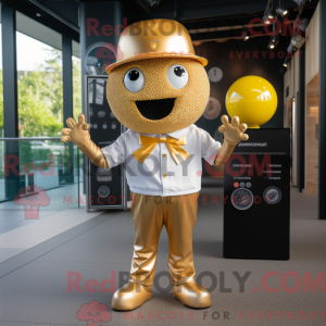 Guld Petanque Ball maskot...
