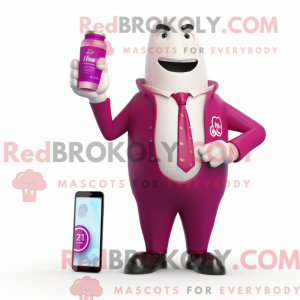 Magenta Bottle Of Milk...