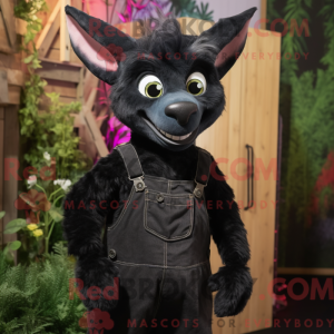 Sort Chupacabra maskot...