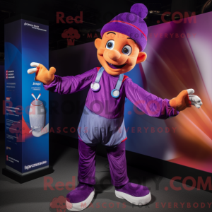 Purple Acrobat mascot...