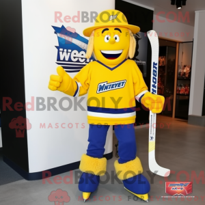 Yellow Ice Hockey Stick...