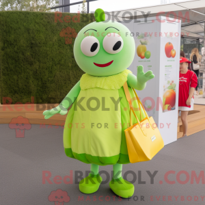 Postava maskota Lime Green...