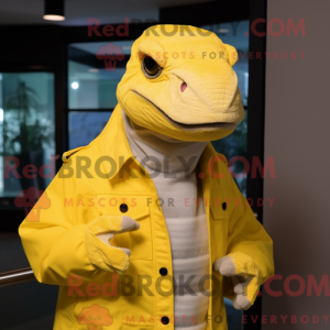 Postava maskota citrónově...