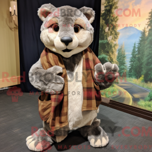 Gray Mountain Lion mascot...
