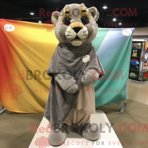 Gray Mountain Lion mascot...