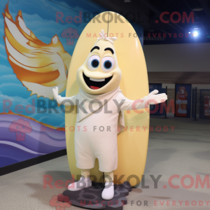 Cream Surfboard mascot...