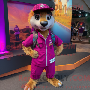Disfraz de mascota Magenta...