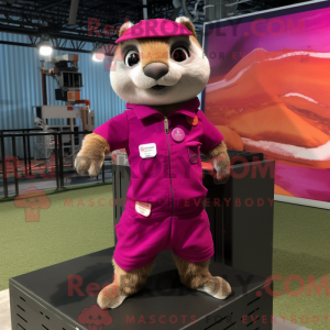Disfraz de mascota Magenta...