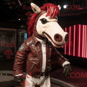 Maroon Quagga mascot...