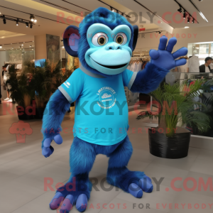 Blue Chimpanzee mascot...