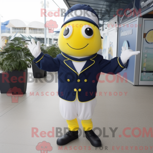 Navy Lemon mascottekostuum...