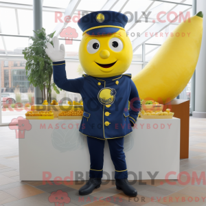 Navy Lemon mascottekostuum...