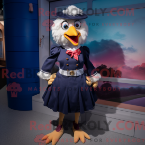 Marinekip-mascottekostuum...