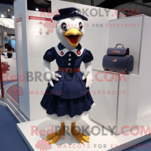 Marinekip-mascottekostuum...