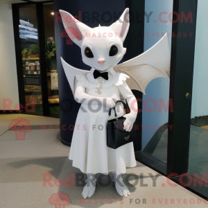 White Fruit Bat mascot...