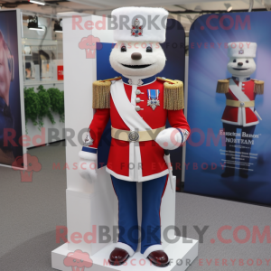 Wit mascottekostuum van de...