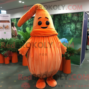 Wortel mascotte kostuum...