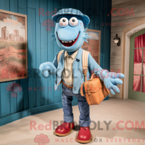 Costume de mascotte Cyan...