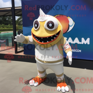 Costume mascotte de Piranha...