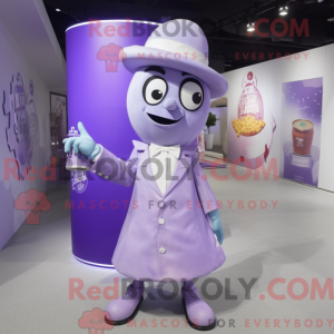 Lavendel Soda dåse maskot...