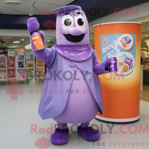 Lavendel Soda Can maskot...
