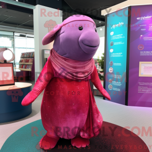 Disfraz de mascota Magenta...