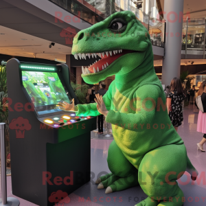 Grønn T Rex máscara de...