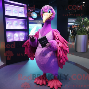 Costume de mascotte Magenta...