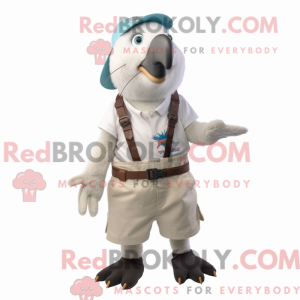 White Kiwi mascot costume...
