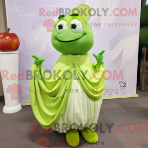 Lime Green Apple mascotte...