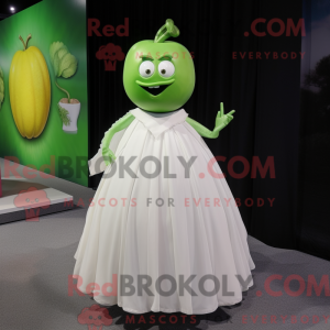 Lime Green Apple mascot...