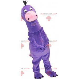 Mascotte de gros dinosaure violet très mignon - Redbrokoly.com