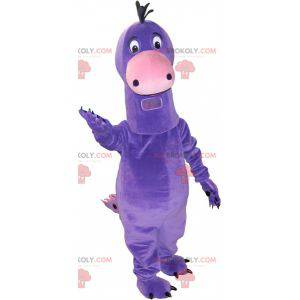 Grande mascote de dinossauro roxo muito fofo - Redbrokoly.com