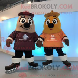Brown Pair Of Ice Skates...