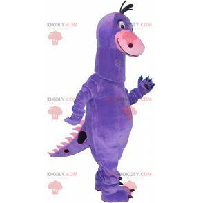 Meget sød stor lilla dinosaur maskot - Redbrokoly.com