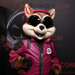 Magenta Chipmunk mascot...