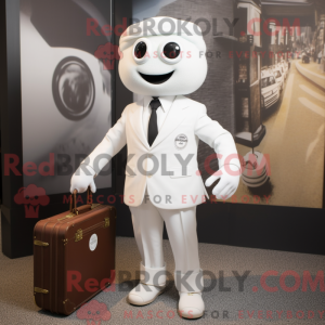 Witte Chief mascottekostuum...