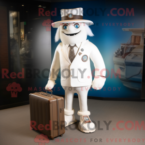 Witte Chief mascottekostuum...