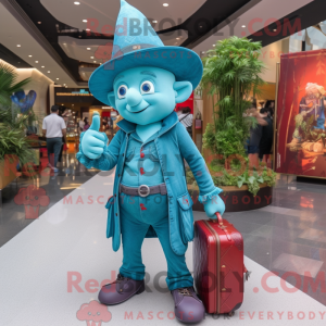 Turquoise Magician mascot...