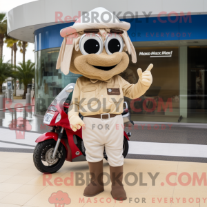 Beige Moussaka mascot...