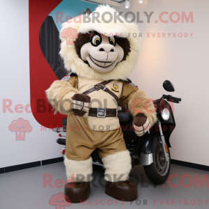 Beige Moussaka mascot...