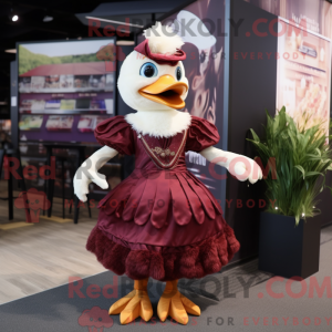 Maroon Swan Maskottchen...