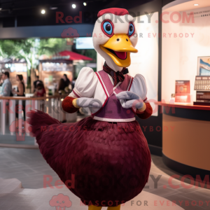Maroon Swan Maskottchen...