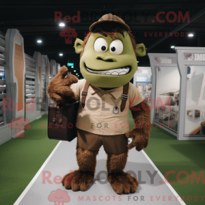 Brown Frankenstein mascot...