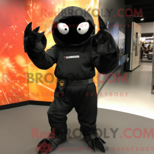 Svart krabbe maskot drakt...